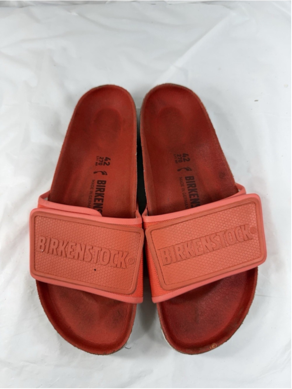 Birkenstock Tema One Strap Coral Women Sandals Sz 42 - Picture 9 of 15
